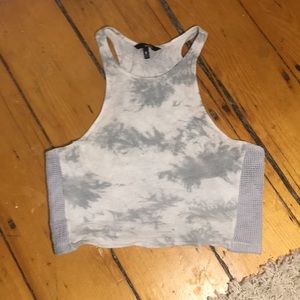 Urban Outfitters tie dye high neck crop top